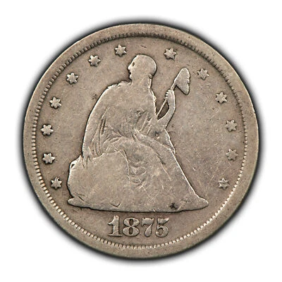 1875-S 20c Twenty Cent Piece - VG/Fine - SKU-Y6046 - Image 1 of 4
