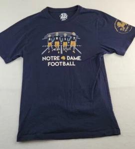 Notre Dame Football Graphics Mens Blue Large Coliseum T-shirt - Picture 1 of 9
