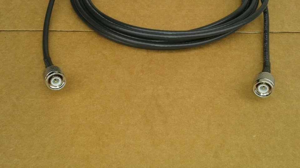 US MADE   25ft  TNC  Male to TNC Male   RG-58 Coax Antenna RF Cable - Image 1 of 1