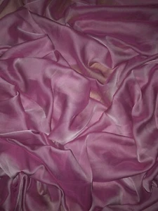 1 mtr two tone pink cationic sheer bridal,dress chiffon fabric..58” wide (147cm) - Picture 1 of 4