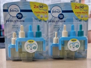 2x Twin Pack Febreze Ambi Pur 3Volution Plug-In Refill 20ml Fresh Linen. π¬π§ - Picture 1 of 8
