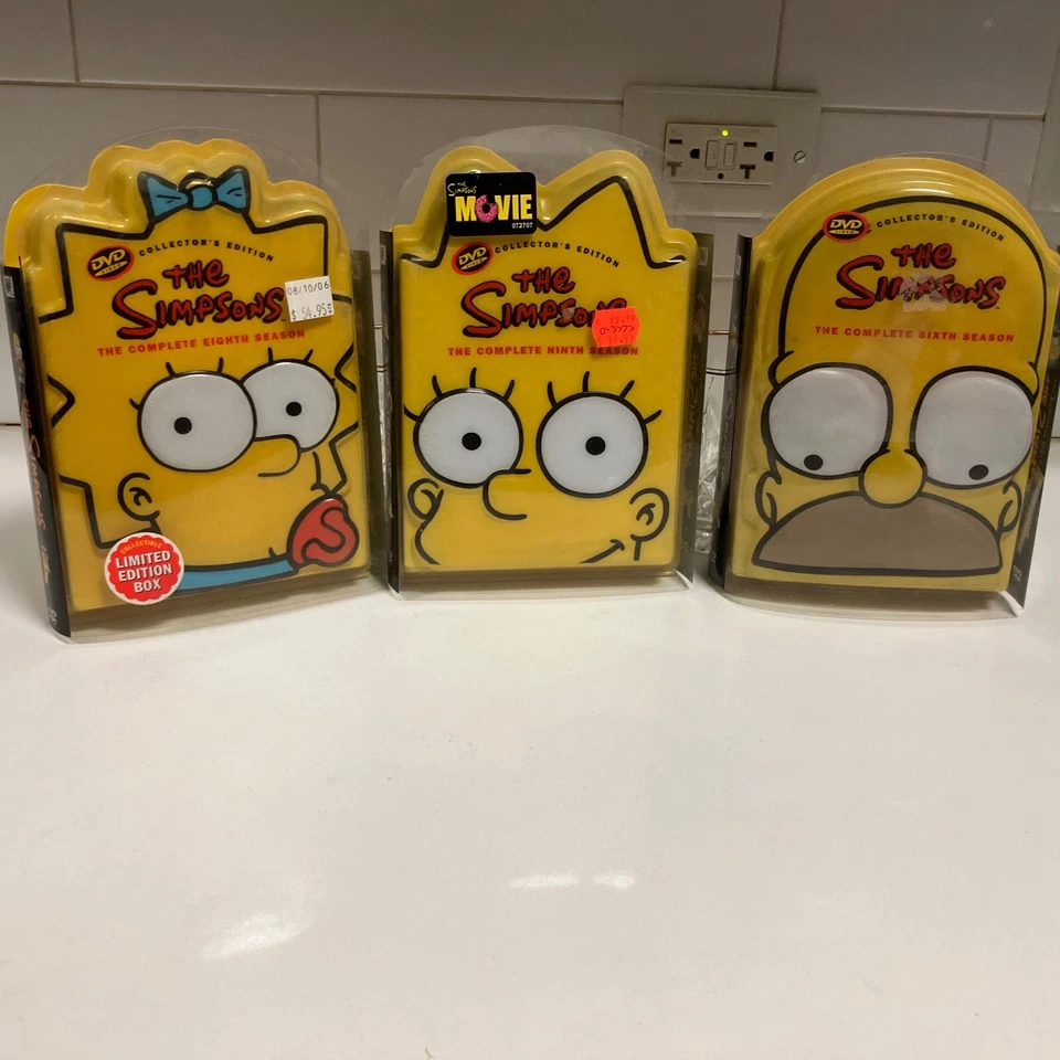Lot Of 3 THE SIMPSONS collector's edition 6th 8th 9th Seasons DVD set - Image 1 of 1