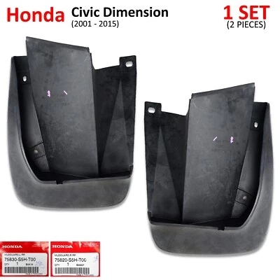Fits Honda Civic Dimension Sedan 2001 05 Lh+Rh Rear Mud Splash Guard - Image 1 of 4