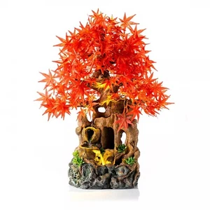 LED Gartenbrunnen Roter Ahorn Beleuchtet Brunnen Deko Outdoor Terrasse Balkon - Bild 1 von 6