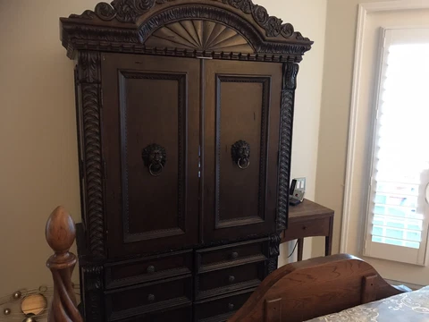Beautiful armoire cabinet Cover