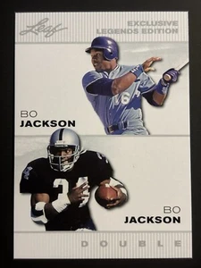 BO JACKSON RAIDERS/ KANSAS CITY ROYALS 2024 DOUBLE EDITION #WLW-01 BASEBALL CARD - Picture 1 of 2