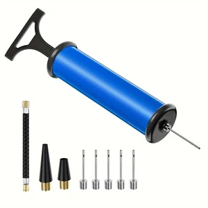 Portable Ball Pump with Needle & Nozzle for Football, Basketball, Volleyball - Picture 1 of 7