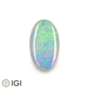 Ópalo Blanco AUSTRALIA Certificado IGI 5,88 Ct. Natural Sin Tratar OVAL Juego de Color - Imagen 1 de 6