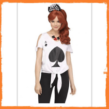 Ace of Spades women’s Fun World costume size medium large 10-14 Halloween NWT