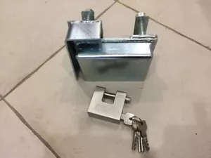 Shipping Container Lock Box + Pad Lock Set Security - BOLT ON VERSION - Picture 1 of 6
