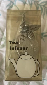 Prodyne Infusore Tè Acciaio Inox con Charm Ape Abitante Giardino Peltro In Scatola - Foto 1 di 8