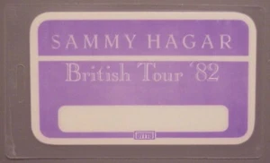 Sammy Hagar backstage pass OTTO Laminated British Tour '82 (VAN HALEN) - Picture 1 of 1