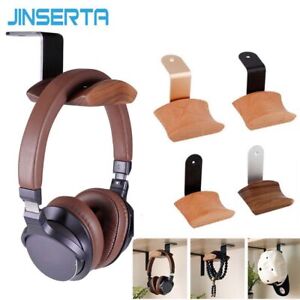 Hanging Headphone Holder - Wooden Headphones Holders Desk Hook Headset Hanger