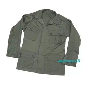 Vietnam US Army Coat Shirt Repro New US Olive Green 107 Tropical Jungle Jacket - Picture 1 of 12