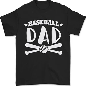 Baseball Dad Funny Fathers Day Mens T-Shirt 100% Cotton - Picture 1 of 86