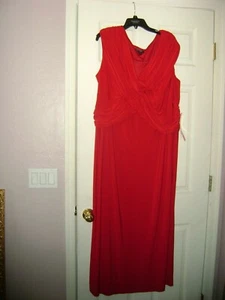S.L. Fashions Beautiful Red Surplice Gown " Valentines Day " - Picture 1 of 8