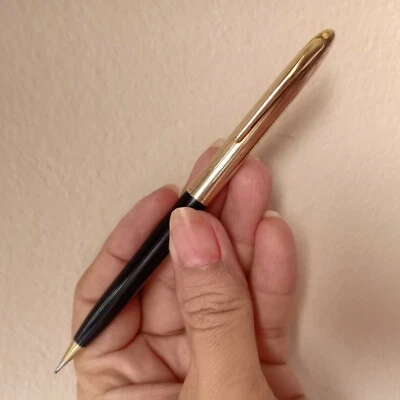 Lápiz Sheaffer vintage WA negro/dorado hecho en EE. UU. 0,7 mm Buenas Condiciones Foto 1 de 4