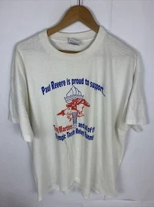 VTG Paul Revere Olympic Torch Relay Runners Single Stitch T Shirt Sz XL USA Made - Picture 1 of 6
