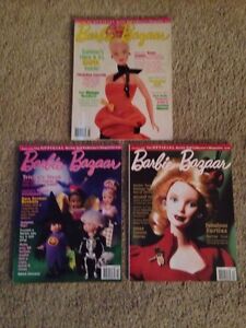 Barbie Bazaar Magazines - August, October, December 1999