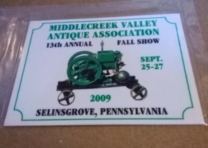 Dash Plaque Middlecreek Valley Antique Fall 13th Annual 2009 Selinsgrove Pa. - Picture 1 of 1