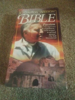 Charlton Heston Presents The Bible Passion [VHS] New and Sealed  - Image 1 of 2