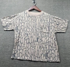 Vtg Joe Camel Camo Pocket T Shirt Mens Sz S-M Trebark Cigarettes Distressed 80s - Picture 1 of 15