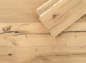 37 m² Klick Fertigparkett EICHE Holzoptik Fußboden Landhausdielen Massivholz - Bild 1 von 2