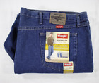 New Wrangler Five Star Denim Men's Relaxed Fit U-Shape Jeans Dark Wash 52x30