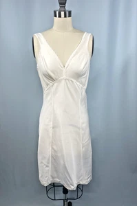 I. MAGNIN Vintage Slip GR. SMALL Nylon elfenbein bescheidener Designer 80er 90er - Bild 1 von 9