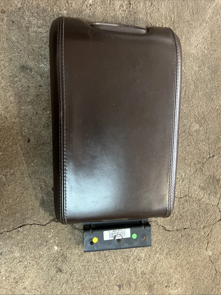 Ford F-150 F150 Platinum Center Console Cover Lid Armrest Leather Brown 2009-14 - Image 1 of 4