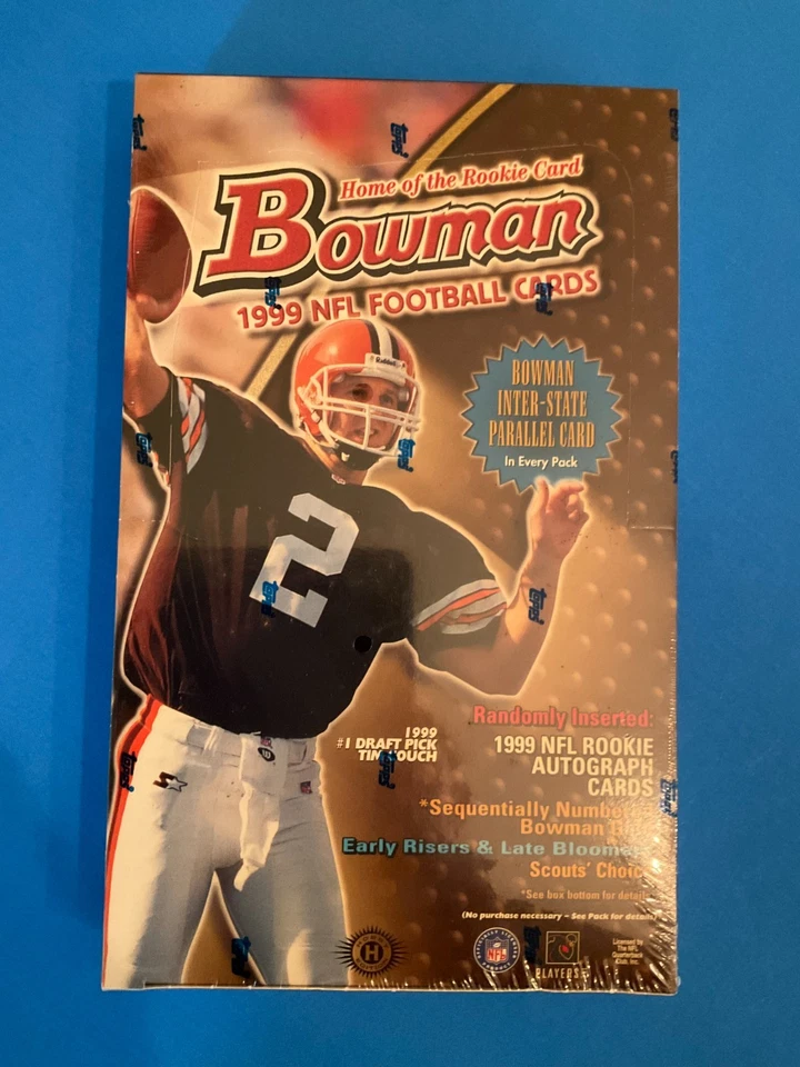 1999 Bowman Football Factory Sealed Box * 24 Packs x 10 cards - Image 1 of 1