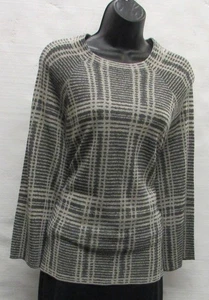 Eileen Fisher Women Multi Color Crewneck Sweater Wool Blend LS Box Cut Size XL - Picture 1 of 4