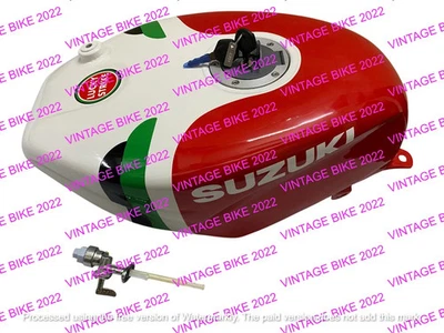 Suzuki RGV250 vj22 1991 -1994 Red White Alloy Petrol Tank +Cap Tap Sticer - Image 1 of 4