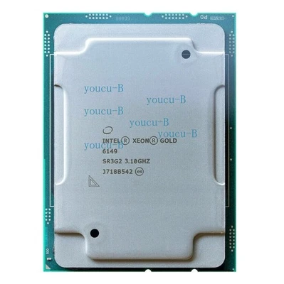 Intel Xeon Gold 6149 3.10GHz 16-Core 205W C621 SR3G2 LGA-3647 CPU Processors - Image 1 of 2