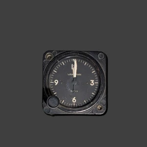 Vintage Wakmann 8 Days Aviation Clock Running For Parts Repair - Picture 1 of 7