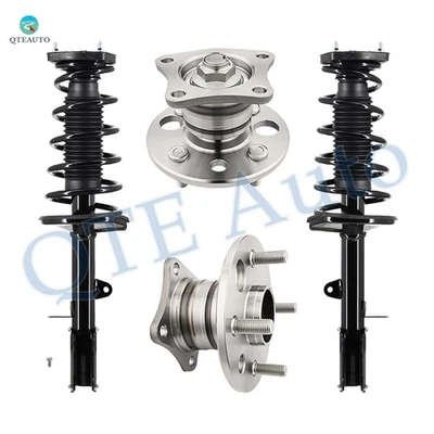 Juego de 4 cojinetes de cubo de rueda de puntal rápidos traseros completos para Chevrolet Prizm 1998-2002 Foto 1 de 4