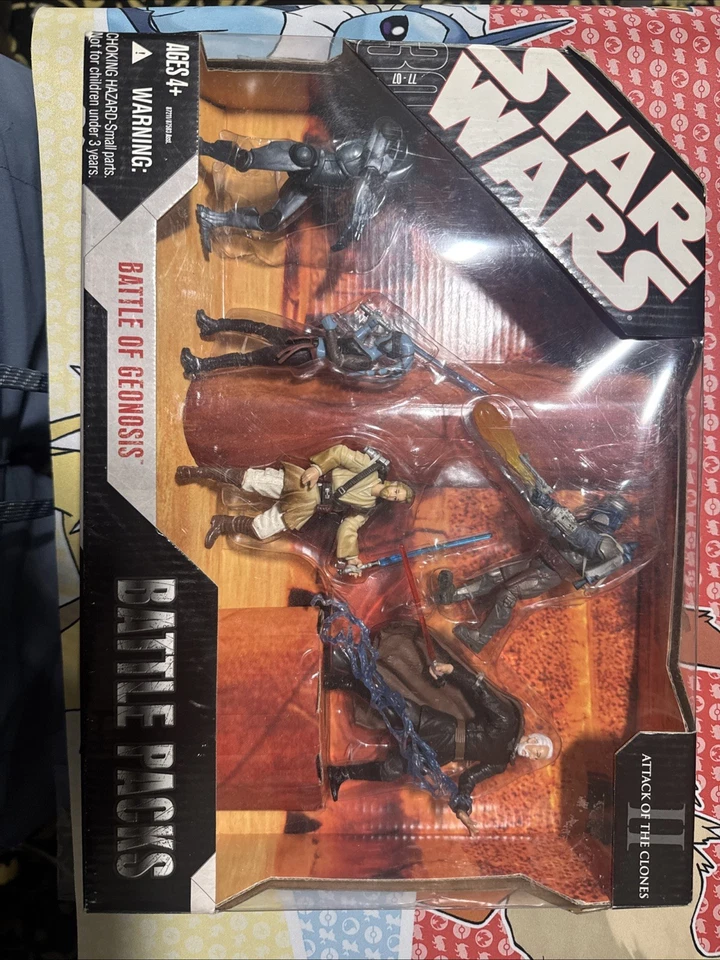 STAR WARS 30th ANNIV. BATTLE PACK, BATTLE OF GEONOSIS ACTION FIGURES NEW - Image 1 of 4