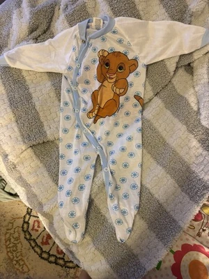 Vintage Lion King Simba Infant onepiece W/AOP & Print On Front & Back Side Simba - Image 1 of 4