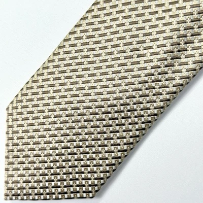 Elegante corbata dorada y plateada Sean John 3,5" x 60" ~ Excelente Foto 1 de 4