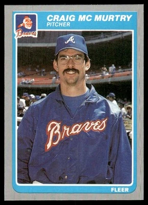 1985 Fleer Craig McMurtry Atlanta Braves #333 - Image 1 of 2