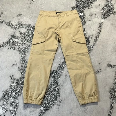 Sanctuary 裤子女式 28 码棕褐色标准剩余卡其色货物中腰 — 第 1/4 张图片