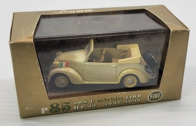 *B8) Brumm Gold Series Oro 1937-1939 Fiat 508 C Cabriolet 1/43 Diecast Italy - Image 1 of 4