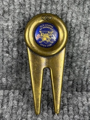 DE COLECCIÓN CAMPO DE GOLF ST ANDREWS ESCOCÉS HERRAMIENTA DIVOT GOLF ANTIGUO CAMPO 2000 ABIERTO Foto 1 de 4