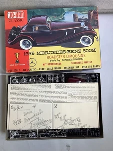 JO-HAN 1935 MERCEDES-BENZ 500K ROADSTER UNGEBAUTER BAUSATZ - Bild 1 von 3