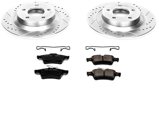 Kit de pastillas de freno trasero y rotor para 2008-2010, 2012-2015 Mazda 5 2009 2013 QT262KV Foto 1 de 1