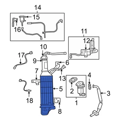 For Dodge Grand Caravan 2008-2020 Dodge 5147384AL Vapor Canister Foto 1 de 3