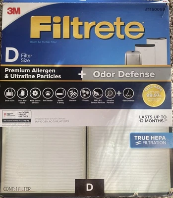 Filtro Filtrete Premium Hepa alérgeno y partículas ultrafinas Idylis 3M tamaño D  Foto 1 de 4