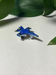 Vintage Galoob Micro Machines Military F-18 Hornet Mini Fighter Jet Plane Blue - Picture 1 of 4