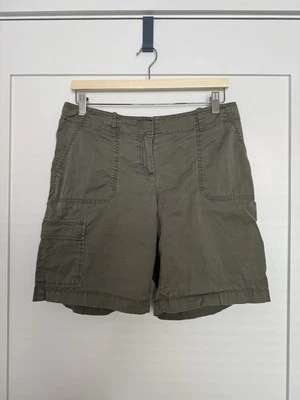Pantalones Cortos Carga J Jill 8.5"" Para Mujer Talla 10 Verde Oliva Elastizados Aire Libre Verano Senderismo Foto 1 de 4