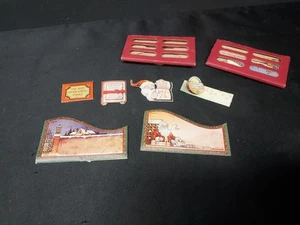 UNUSED 1920s Christmas Labels Stickers, 2 Packs, 12 Total NEW OLD STOCK - Picture 1 of 9